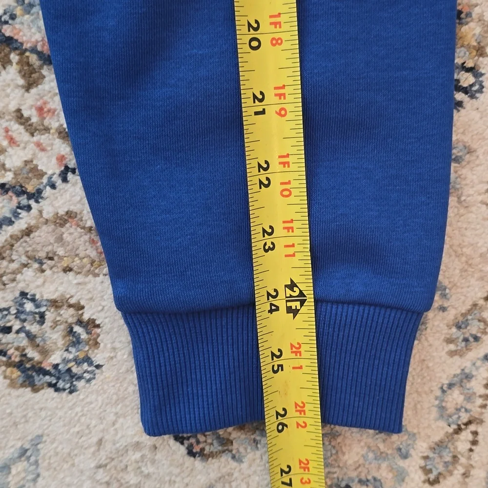 REEBOK BRAND SIGNATURE MEN'S BLUE PULLOVER FLEECE HOODIE SIZE MEDIUM - Picture 11 of 15